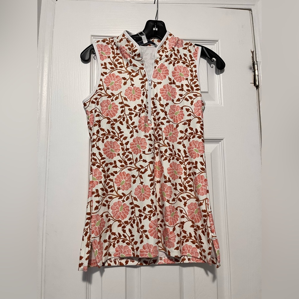 Smith & Quinn Women’s Floral Sleeveless Tank Top - Pink and Brown